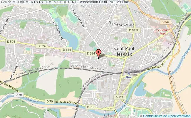plan association Mouvements Rythmes Et Detente Saint-Paul-lès-Dax