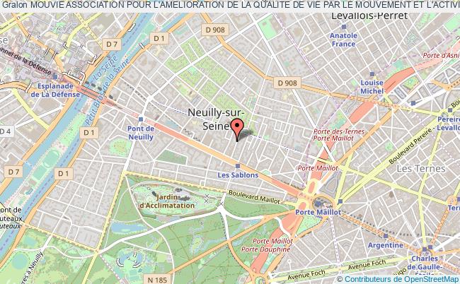 plan association Mouvie Association Pour L'amelioration De La Qualite De Vie Par Le Mouvement Et L'activite Physique Neuilly-sur-Seine