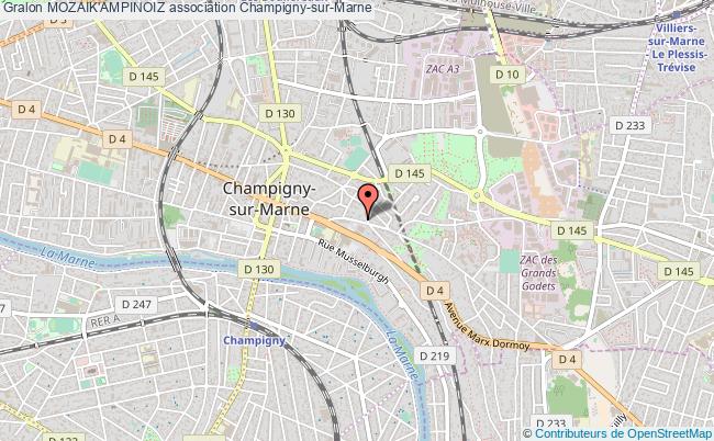 plan association Mozaik'ampinoiz Champigny-sur-Marne