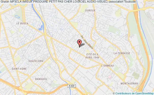 plan association Mp3cla (mieux Produire Petit Pas Cher Logiciel Audio-visuel) Toulouse