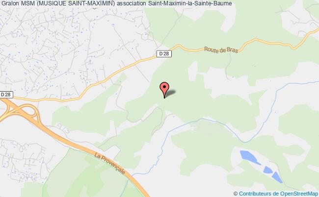 plan association Msm (musique Saint-maximin) Saint-Maximin-la-Sainte-Baume