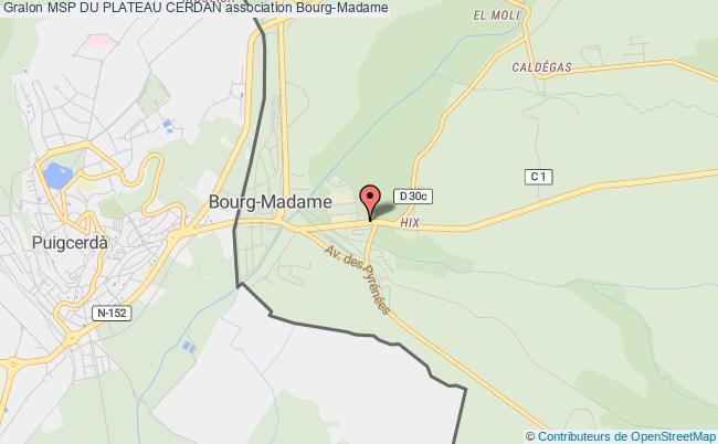 plan association Msp Du Plateau Cerdan Bourg-Madame