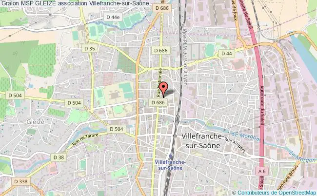 plan association Msp GleizÉ Villefranche-sur-Saône