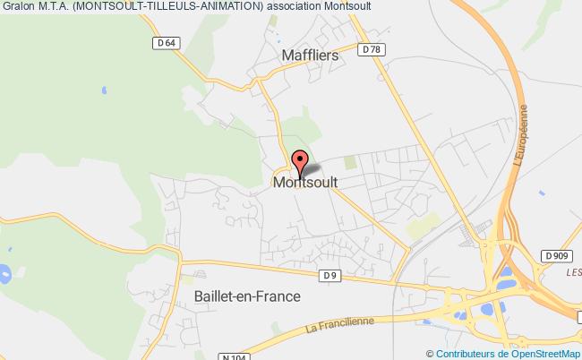plan association M.t.a. (montsoult-tilleuls-animation) Montsoult