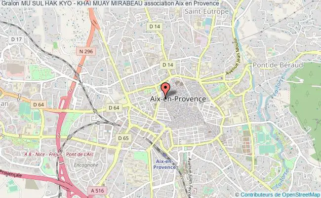plan association Mu Sul Hak Kyo - Khai Muay Mirabeau Aix-en-Provence