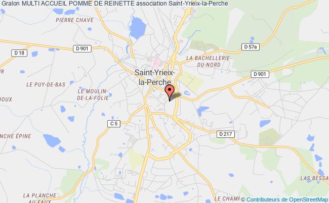 plan association Multi Accueil Pomme De Reinette Saint-Yrieix-la-Perche