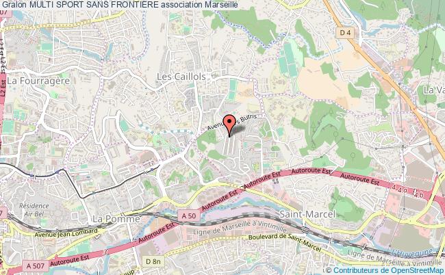 plan association Multi Sport Sans Frontiere Marseille 11e