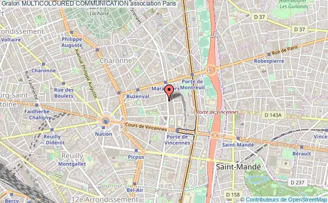 plan association Multicoloured Communication Paris 20e