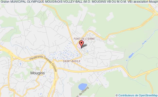 plan association Municipal Olympique Mouginois Volley-ball (m.o. Mougins Vb Ou M.o.m. Vb) Mougins