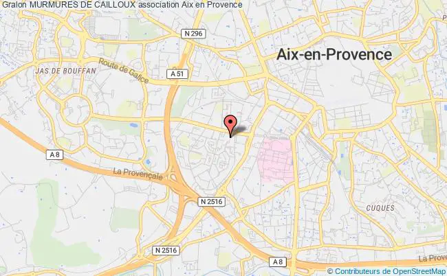 plan association Murmures De Cailloux Aix-en-Provence