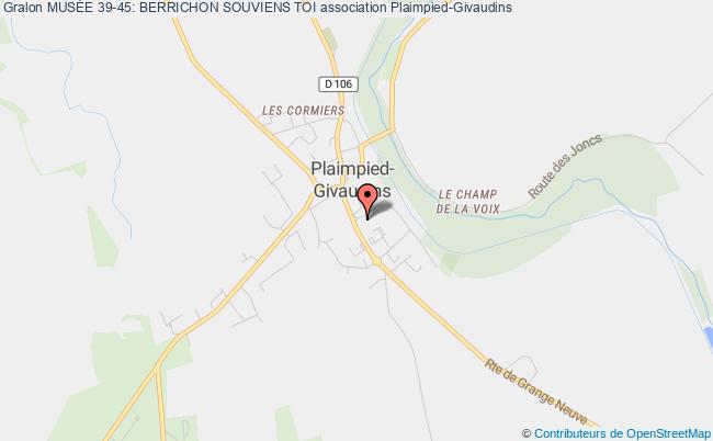 plan association MusÉe 39-45: Berrichon Souviens Toi Plaimpied-Givaudins