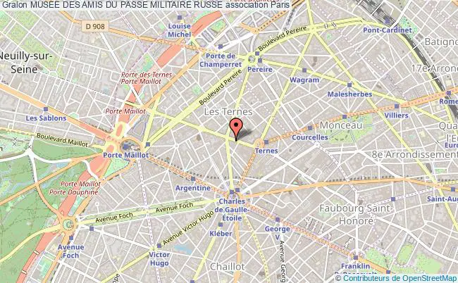 plan association Musee Des Amis Du Passe Militaire Russe Paris