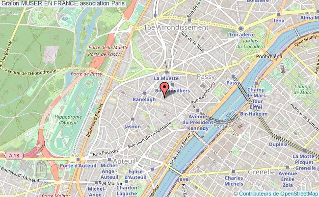 plan association Muser En France PARIS