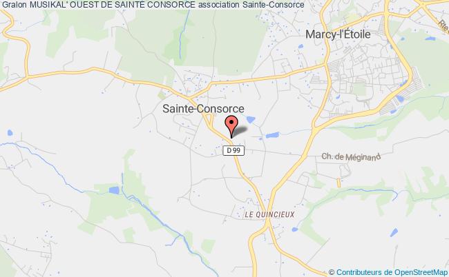 plan association Musikal' Ouest De Sainte Consorce Sainte-Consorce