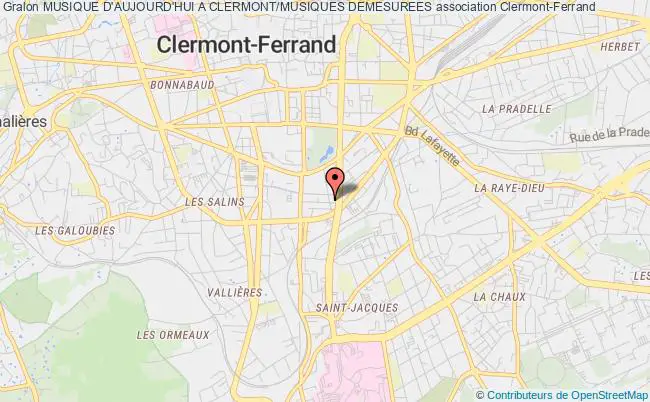 plan association Musique D'aujourd'hui A Clermont/musiques Demesurees Clermont-Ferrand