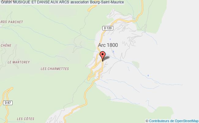 plan association Musique Et Danse Aux Arcs Bourg-Saint-Maurice