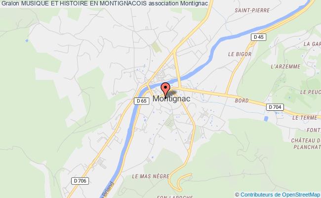 plan association Musique Et Histoire En Montignacois Montignac
