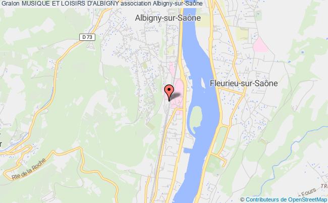 plan association Musique Et Loisirs D'albigny Albigny-sur-Saône