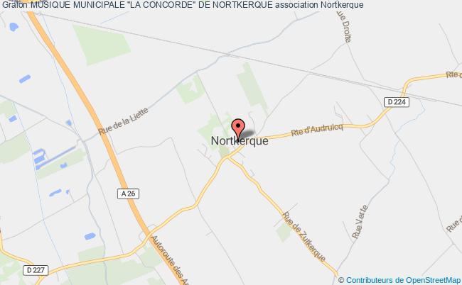 plan association Musique Municipale "la Concorde" De Nortkerque Nortkerque