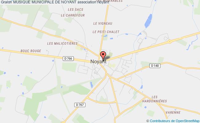 plan association Musique Municipale De Noyant Noyant-Villages
