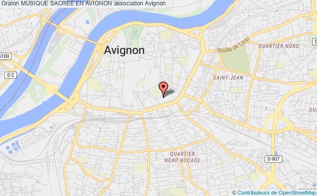 plan association Musique Sacree En Avignon Avignon