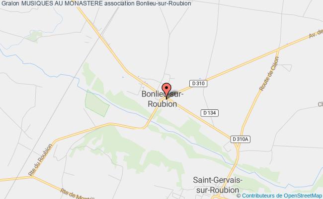 plan association Musiques Au Monastere Bonlieu-sur-Roubion