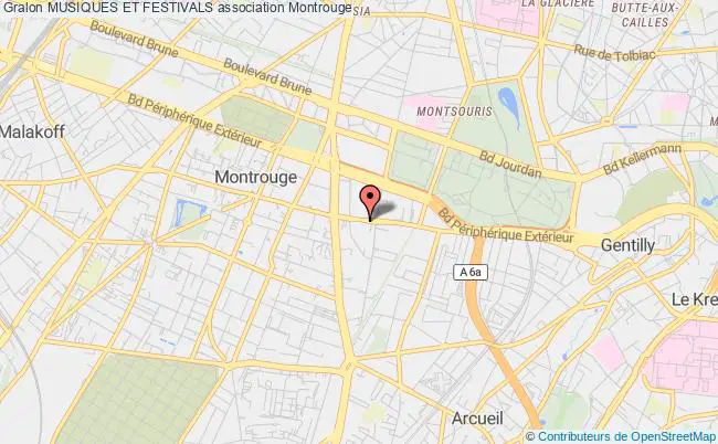 plan association Musiques Et Festivals Montrouge