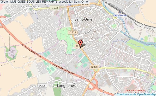 plan association Musiques Sous Les Remparts Saint-Omer