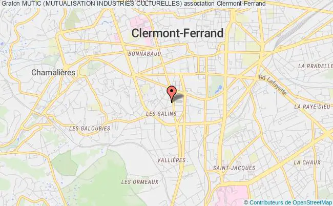 plan association Mutic (mutualisation Industries Culturelles) Clermont-Ferrand