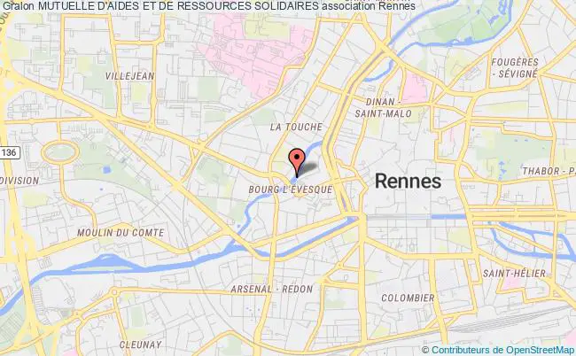 plan association Mutuelle D'aides Et De Ressources Solidaires Rennes