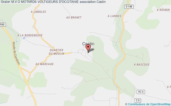plan association M.v.o Motards Voltigeurs D'occitanie Castin