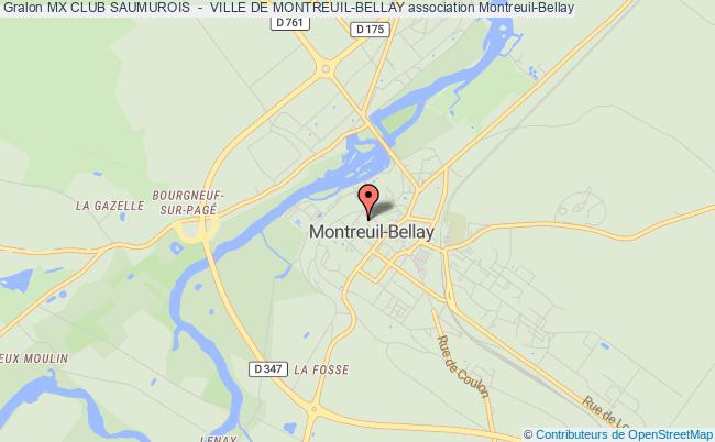 plan association Mx Club Saumurois  -  Ville De Montreuil-bellay Montreuil-Bellay