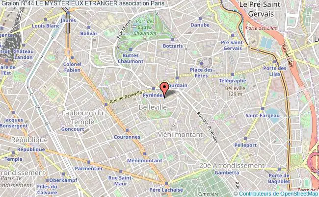 plan association N°44 Le Mysterieux Etranger Paris