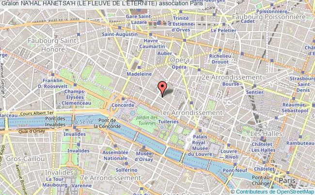 plan association Na'hal Hanetsa'h (le Fleuve De L'eternite) Paris