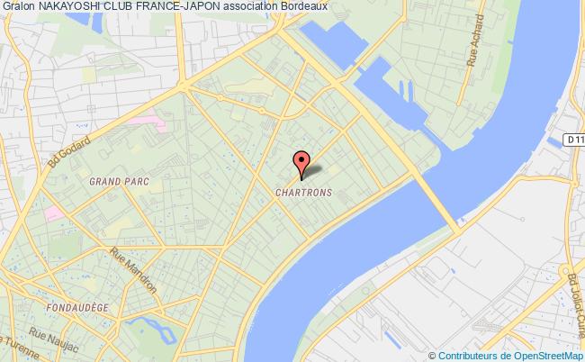 plan association Nakayoshi Club France-japon Bordeaux