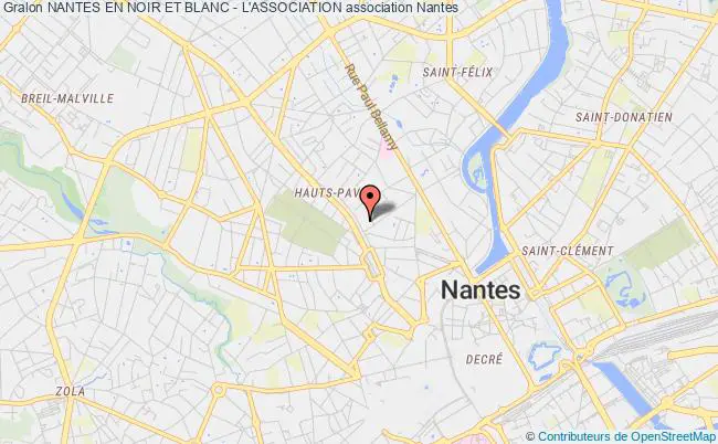 plan association Nantes En Noir Et Blanc - L'association Nantes