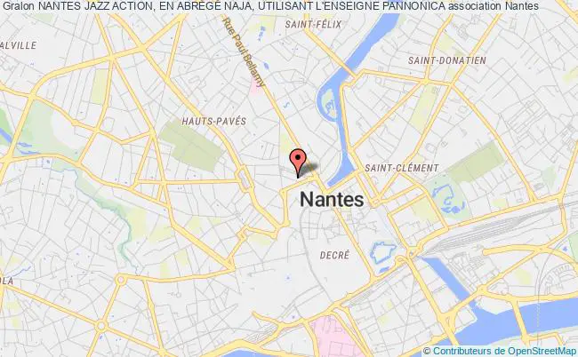 plan association Nantes Jazz Action, En AbrÉgÉ Naja, Utilisant L'enseigne Pannonica Nantes