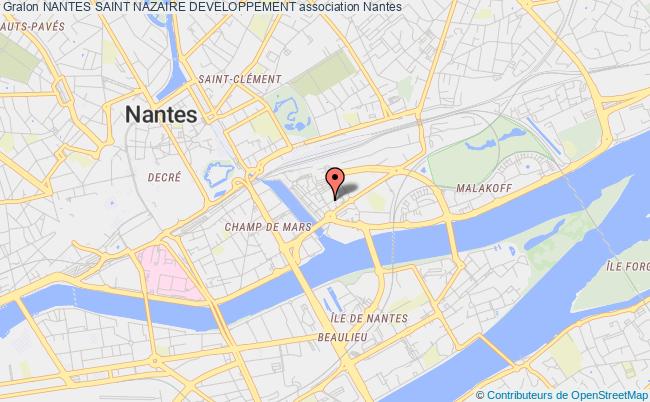 plan association Nantes Saint Nazaire Developpement NANTES