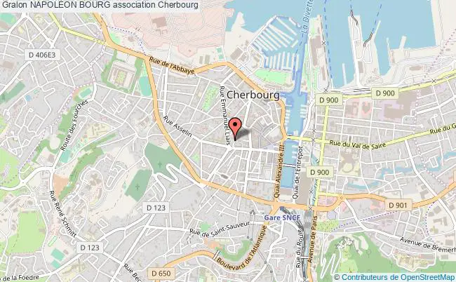 plan association NapolÉon Bourg Cherbourg-en-Cotentin
