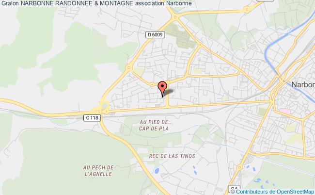 plan association Narbonne Randonnee & Montagne Narbonne