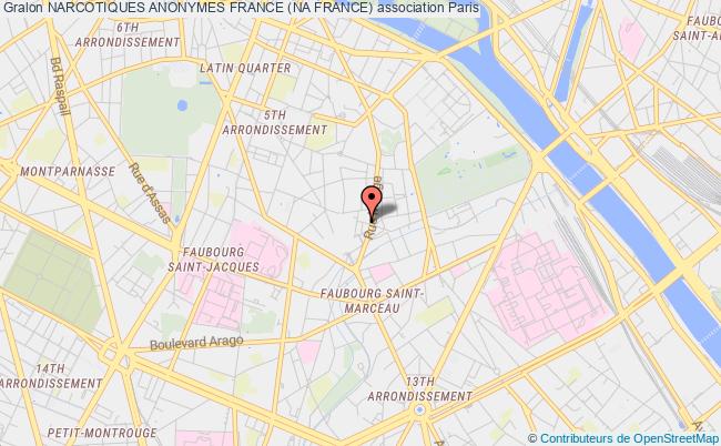plan association Narcotiques Anonymes France (na France) Paris