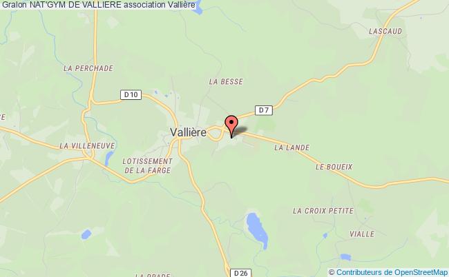 plan association Nat'gym De Valliere Vallière
