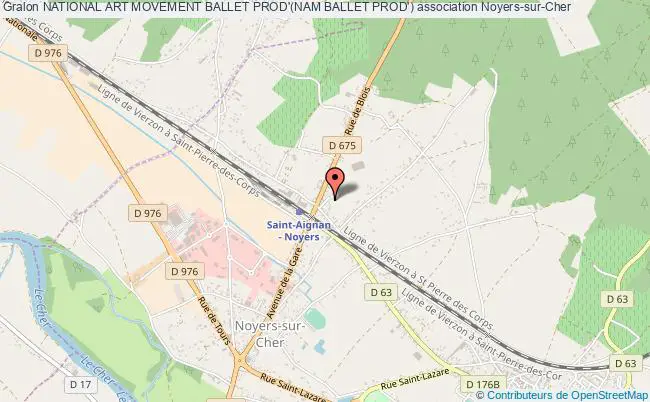 plan association National Art Movement Ballet Prod'(nam Ballet Prod') Noyers-sur-Cher
