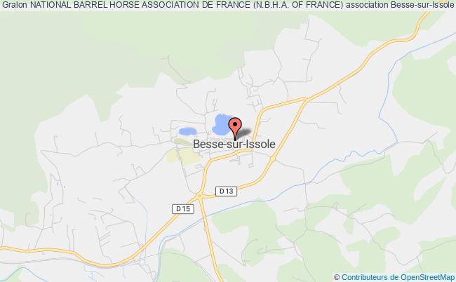 plan association National Barrel Horse Association De France (n.b.h.a. Of France) Besse-sur-Issole