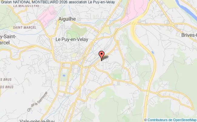 plan association National Montbeliard 2026 Le    Puy-en-Velay