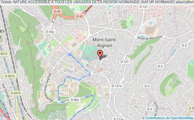 plan association Nature Accessible A Tous Les Usagers De La Region Normande (natur Normand) Mont-Saint-Aignan