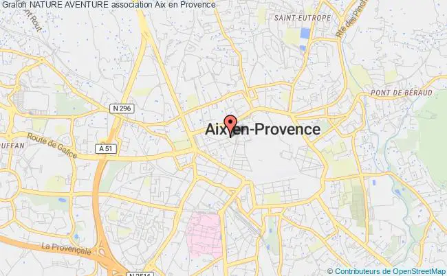 plan association Nature Aventure Aix-en-Provence