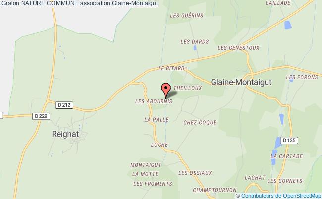 plan association Nature Commune Glaine-Montaigut