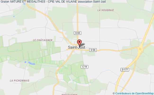 plan association Nature Et Megalithes - Cpie Val De Vilaine Saint-Just