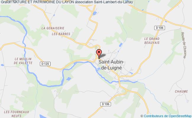 plan association Nature Et Patrimoine Du Layon Saint-Aubin-de-Luigné